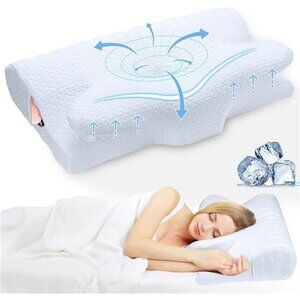 Memory foam cervical neck pillow adjustable side sleeper pillow for pain relief